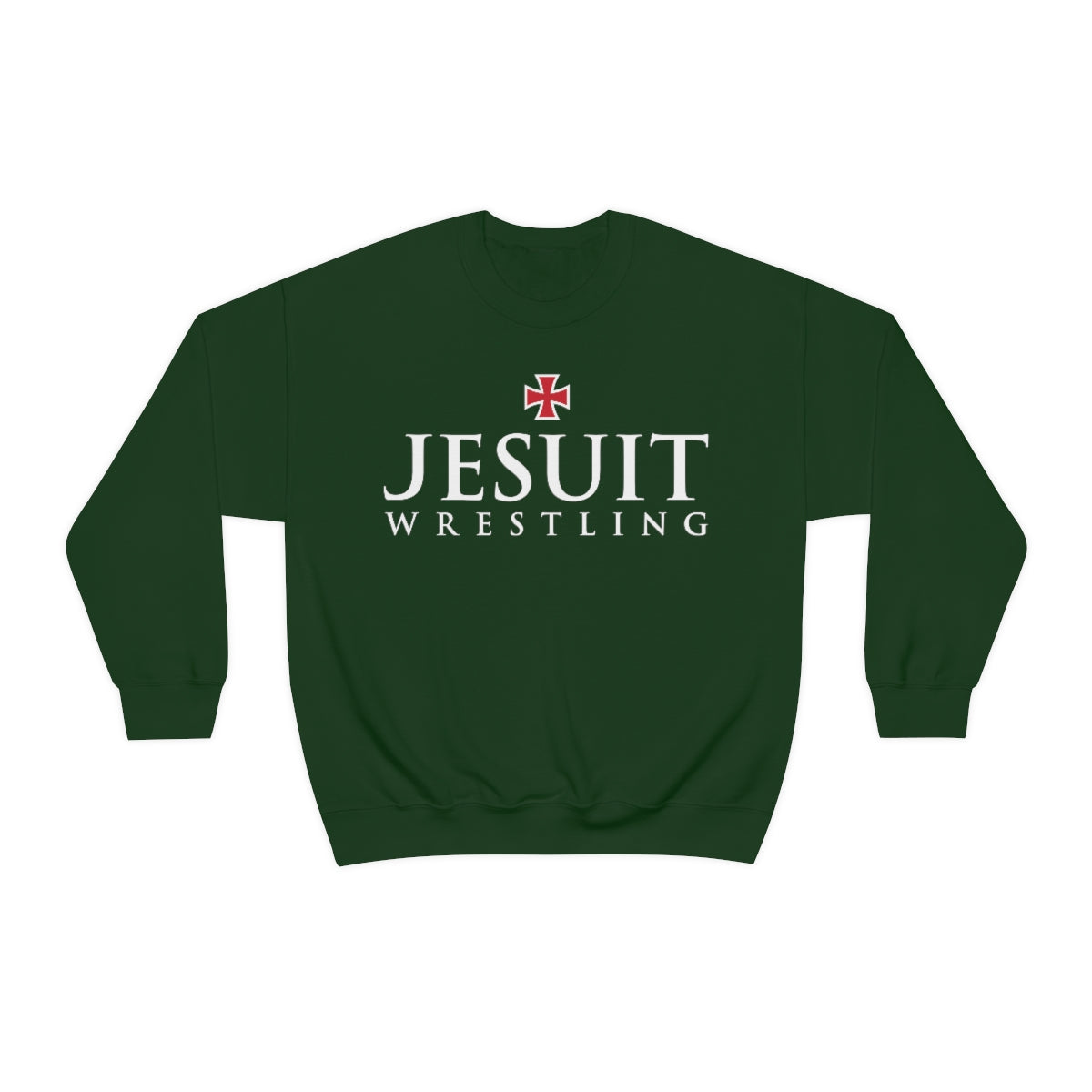 Strake Jesuit Wrestling Forest Unisex Heavy Blend™ Crewneck Sweatshirt