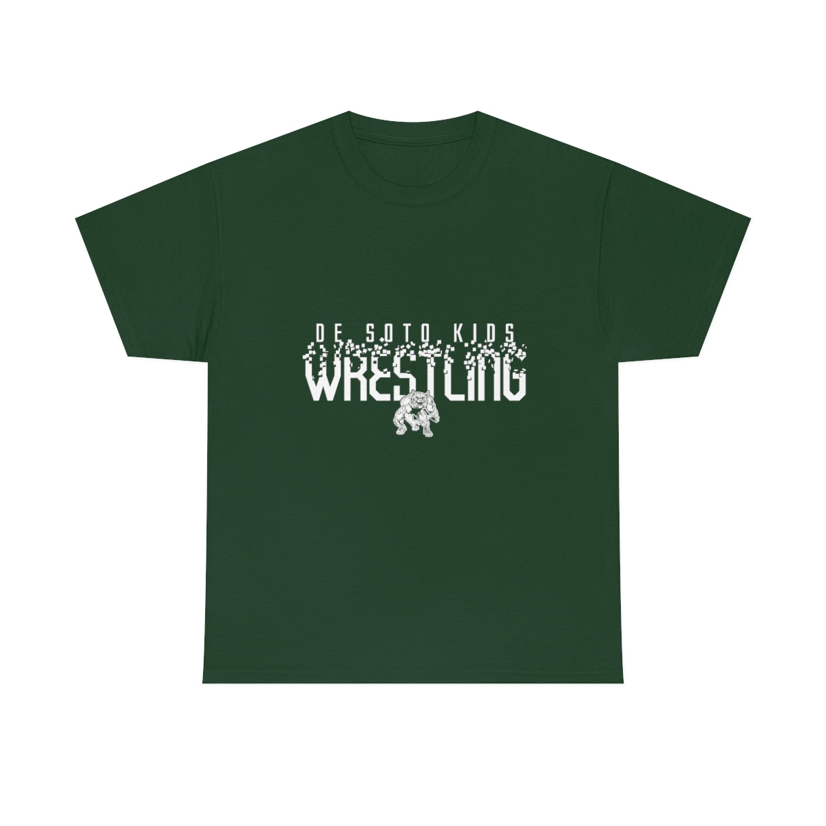 De Soto Kids Wrestling Forest Unisex Heavy Cotton Tee