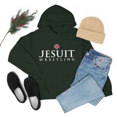 Strake Jesuit Wrestling Forest Unisex Heavy Blend™ Hooded Sweatshirt