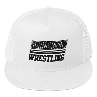 Burlington HS Wrestling 5 Panel Trucker Cap