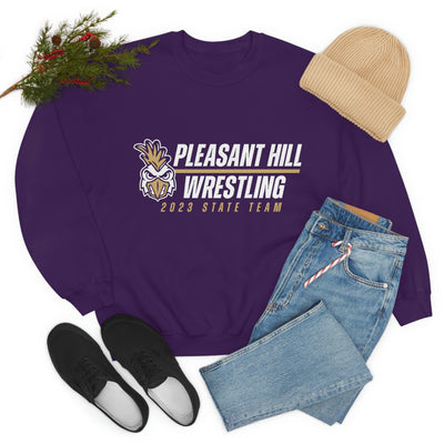 Pleasant Hill Youth Wrestling Kids State 2023 Unisex Heavy Blend™ Crewneck Sweatshirt