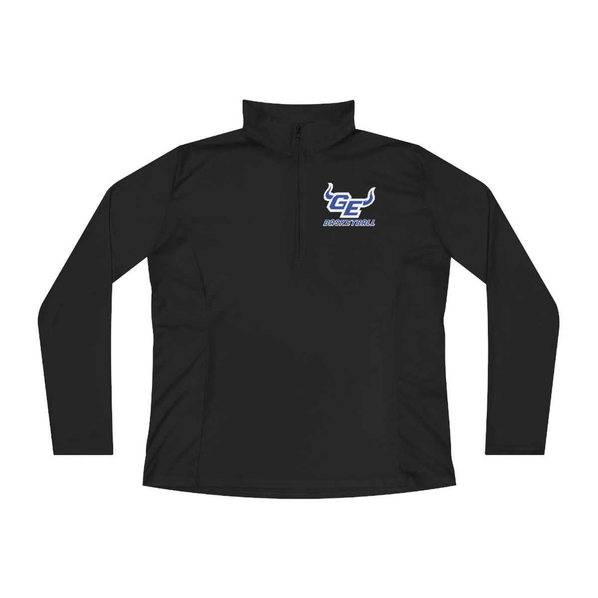 GEHS Girl's Basketball Ladies Quarter-Zip Pullover
