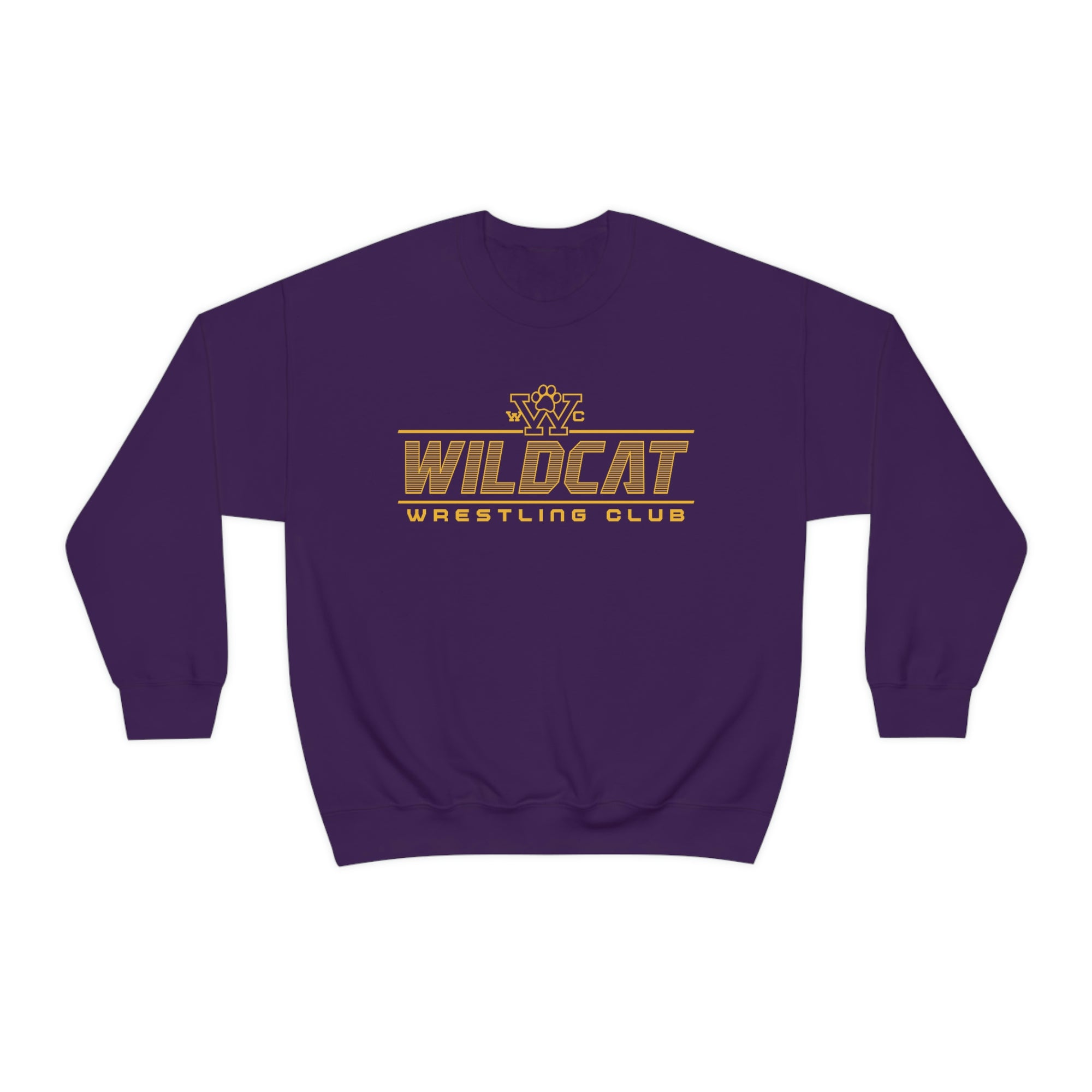 Wildcat Wrestling Club  Purple Unisex Heavy Blend™ Crewneck Sweatshirt