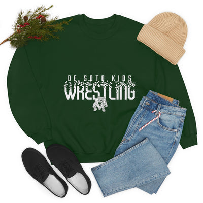 De Soto Kids Wrestling Forest Unisex Heavy Blend™ Crewneck Sweatshirt