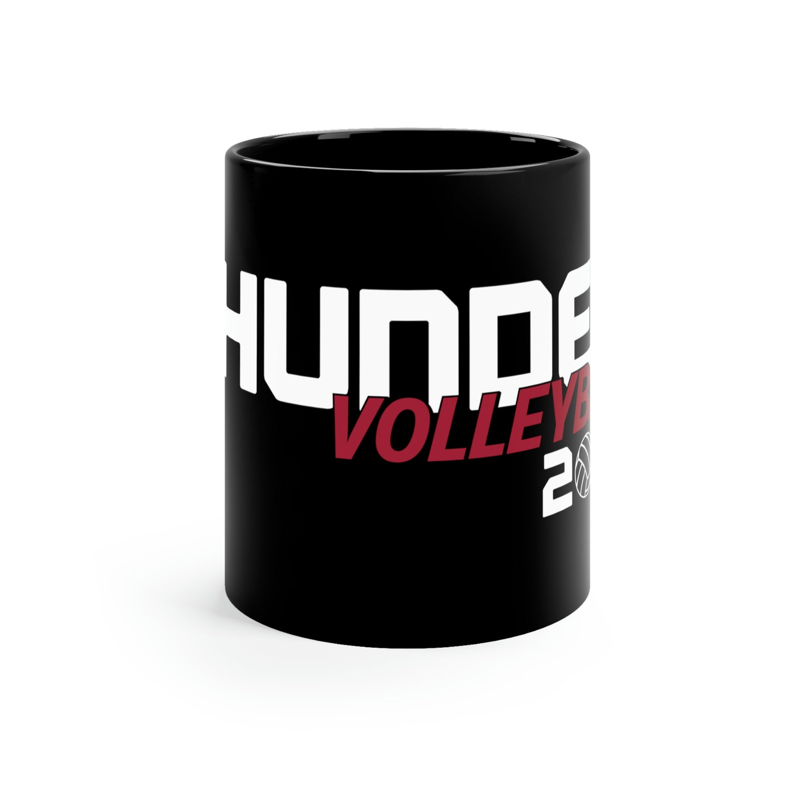 St. James Men's Volleyball 11oz Black Mug