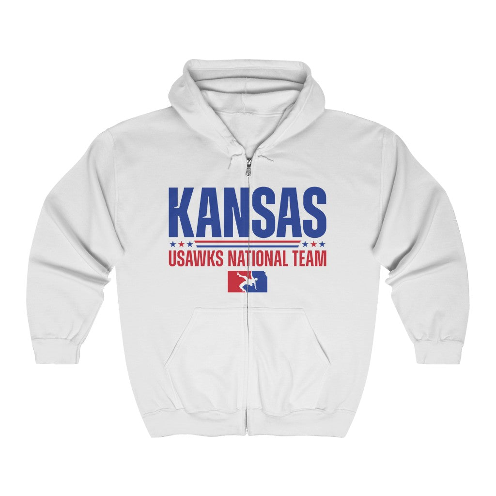 USAW KS National Team Unisex Heavy Blend™ Full Zip Hooded Sweatshirt
