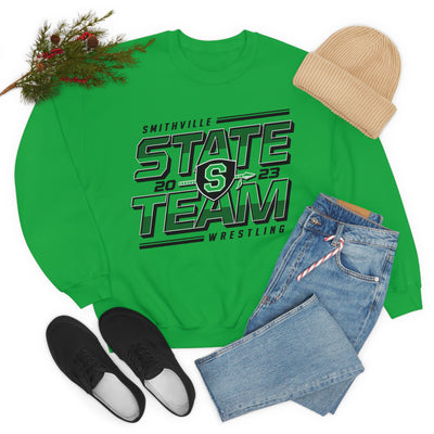 Smithville MO HS STATE 2023 - GIRLS Unisex Heavy Blend™ Crewneck Sweatshirt