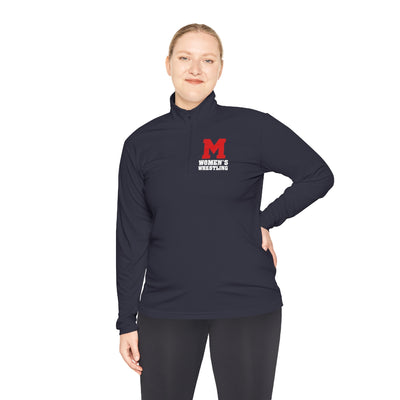 M Women's Wrestling Unisex Quarter-Zip Pullover