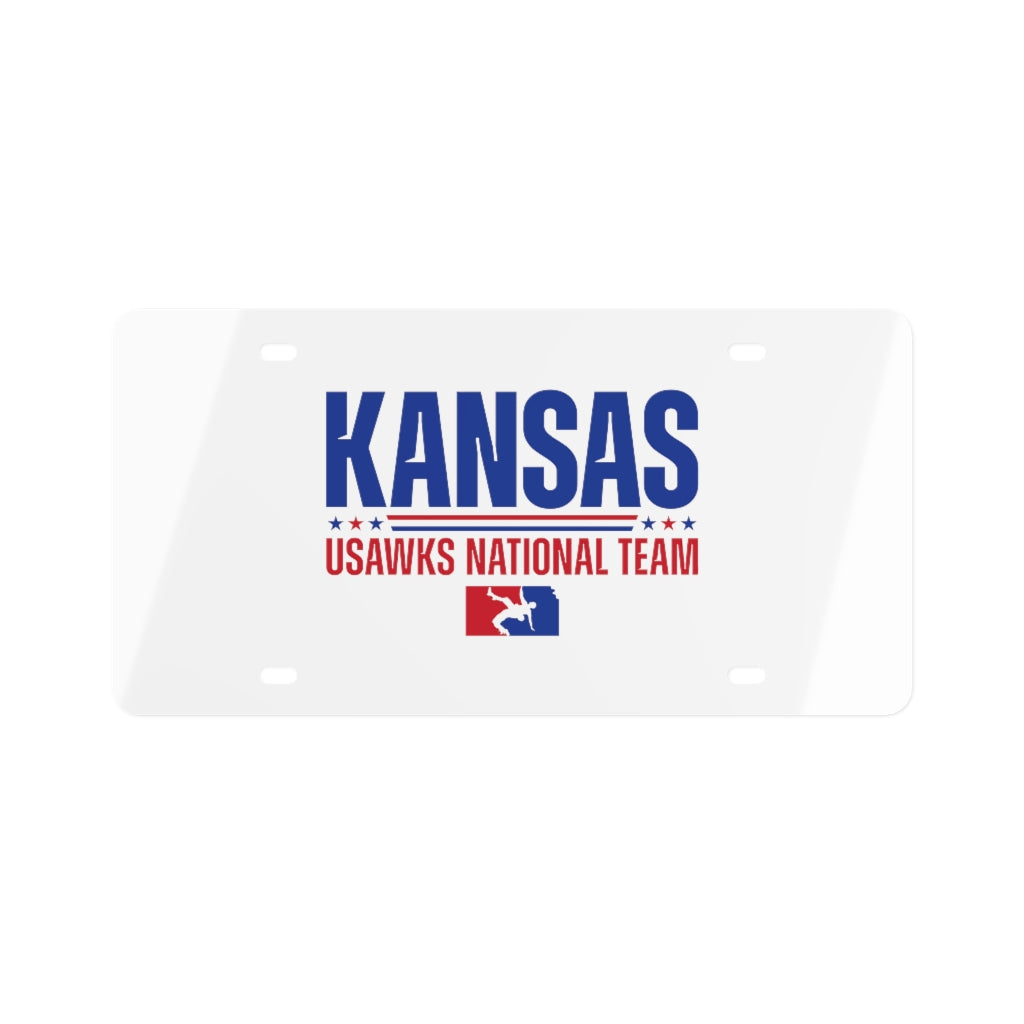 USAW KS National Team License Plate