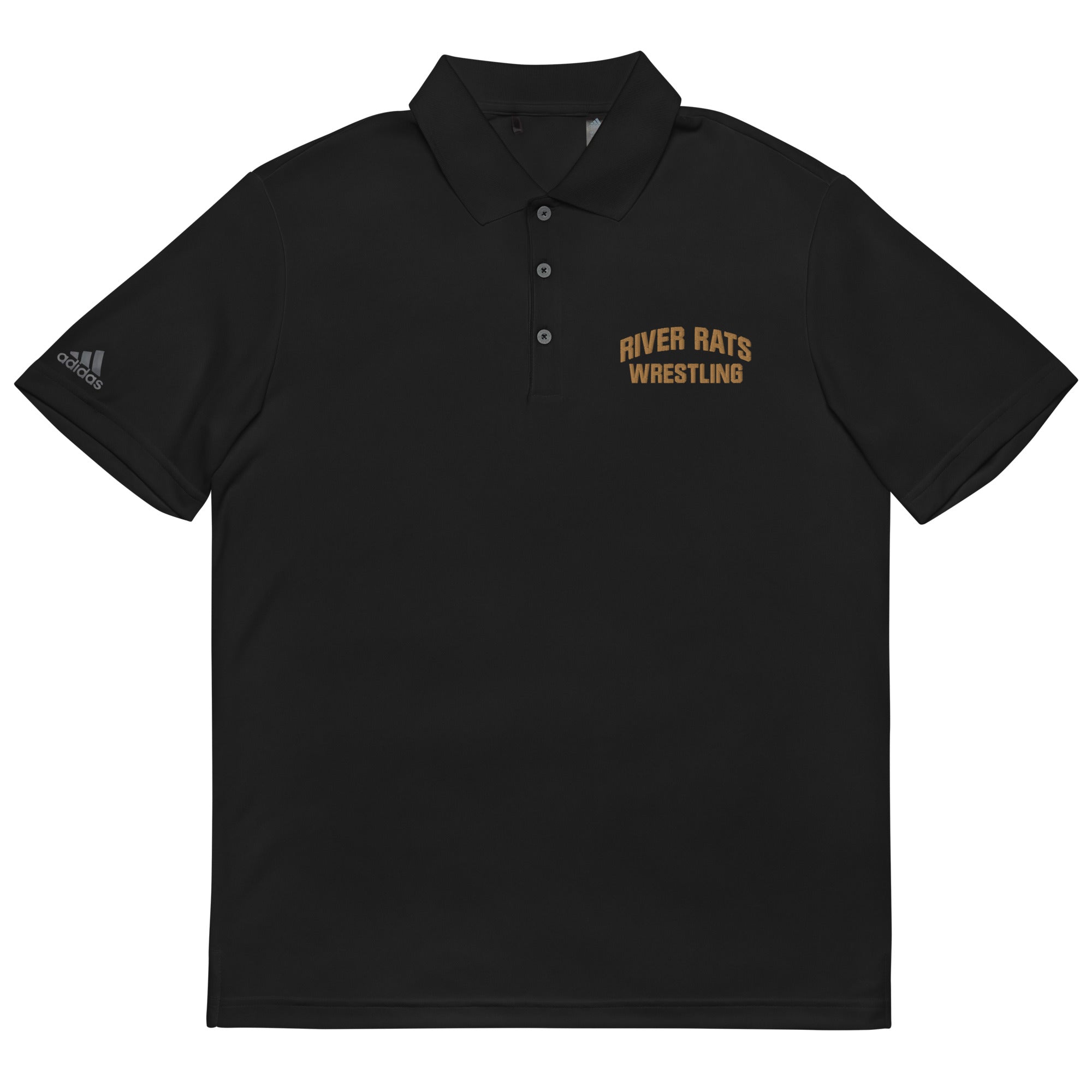 River Rats Wrestling  Embroidered Adidas Performance Polo Shirt
