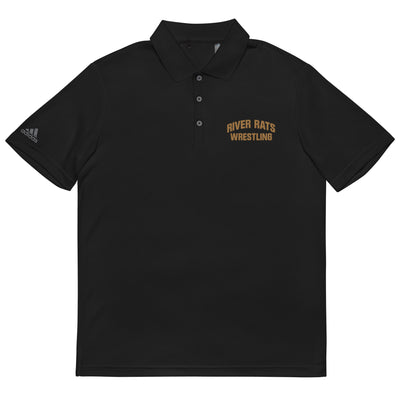 River Rats Wrestling  Embroidered Adidas Performance Polo Shirt