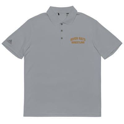 River Rats Wrestling  Embroidered Adidas Performance Polo Shirt