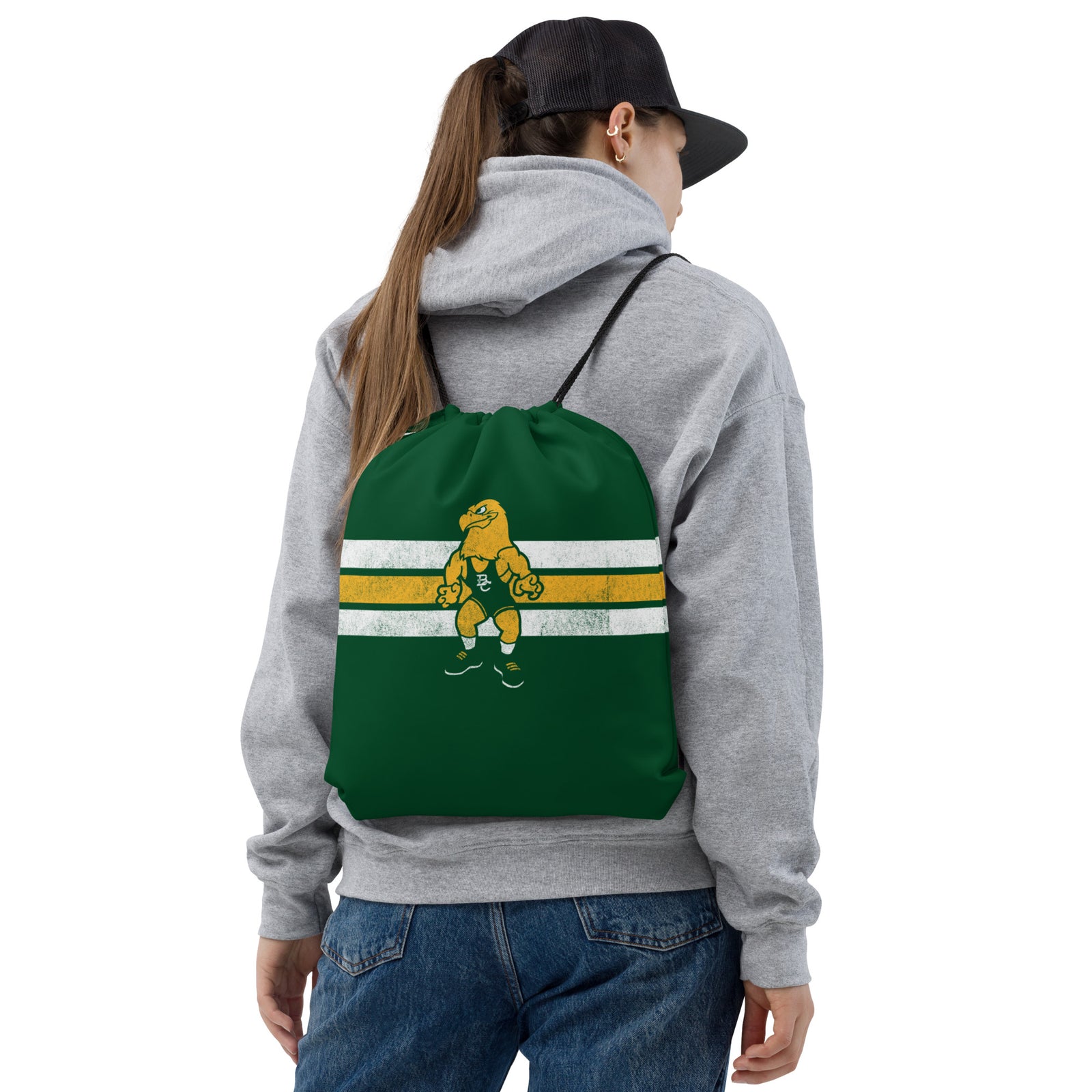 Bishop Carroll Wrestling Drawstring bag