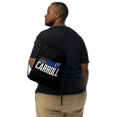 Carroll Wrestling Black  All-Over Print Drawstring Bag
