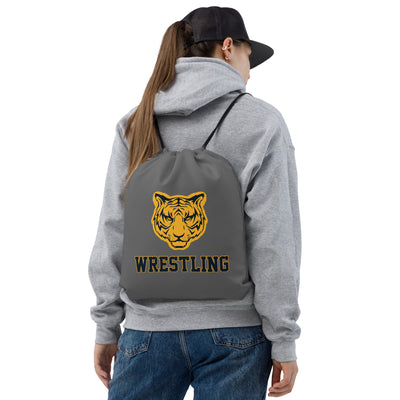 Burlington-Edison HS Wrestling Tiger  All-Over Print Drawstring Bag