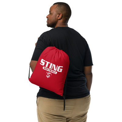 Sting Softball All-Over Print Drawstring Bag