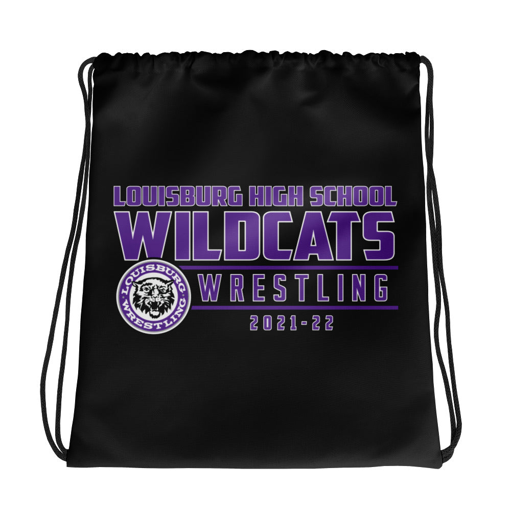 Louisburg HS Wrestling 2021-22 Drawstring Bag