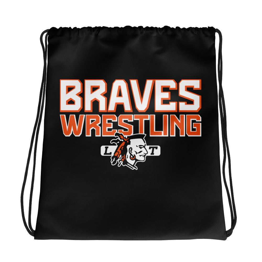 Braves Wrestling Drawstring Bag