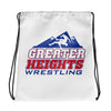 Greater Heights Wrestling 1 Drawstring bag