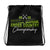 '22 Middle School XC Championship Neon Green Drawstring bag