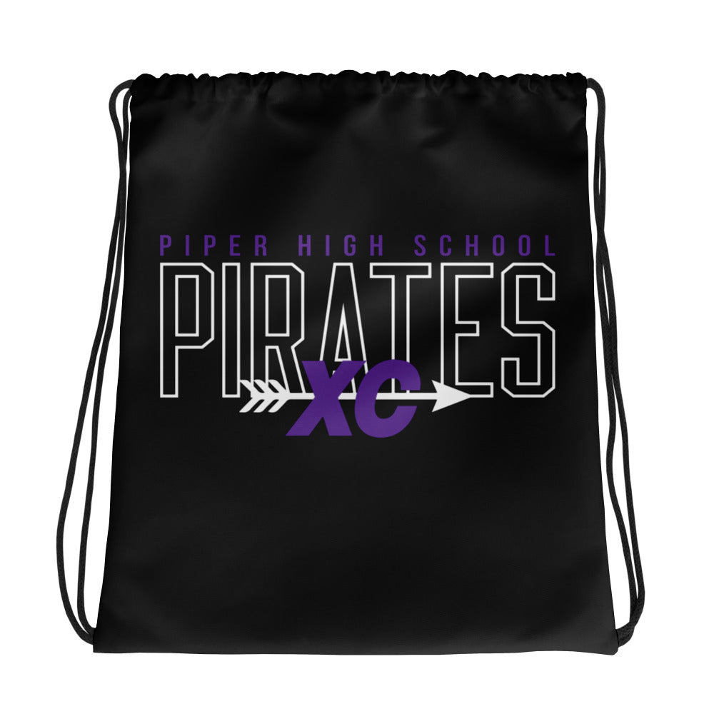 Piper High School Pirates XC Drawstring bag