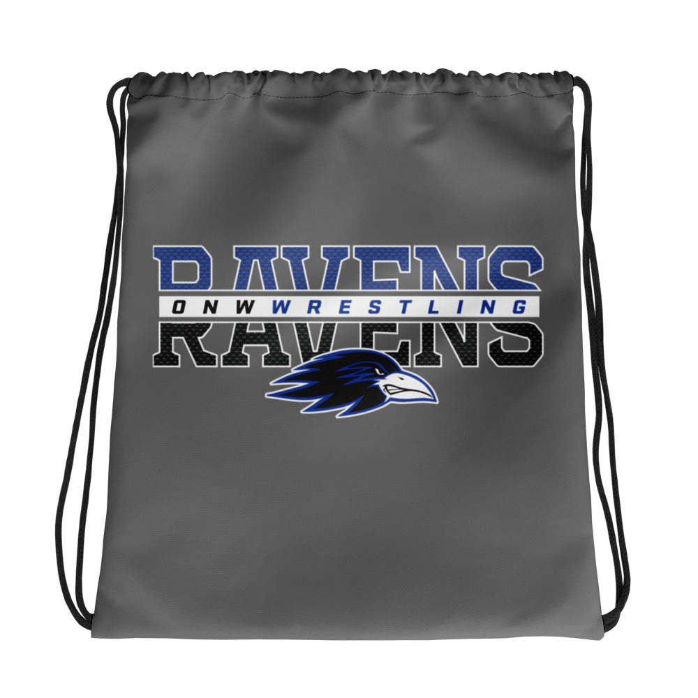 Olathe Northwest Wrestling All-Over Print Drawstring Bag