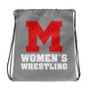 M Women’s Wrestling Drawstring bag