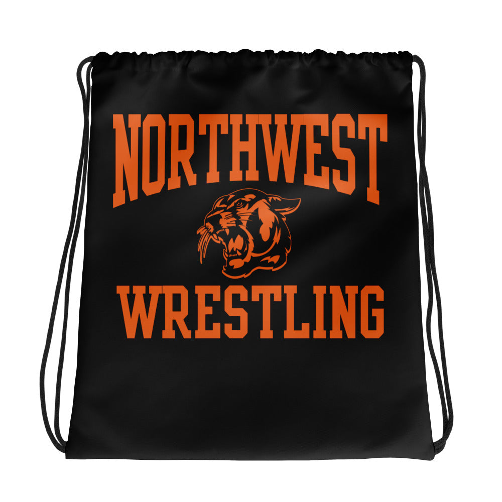 Shawnee Mission Northwest Wrestling Northwest Wrestling All Over Print Drawstring Bag