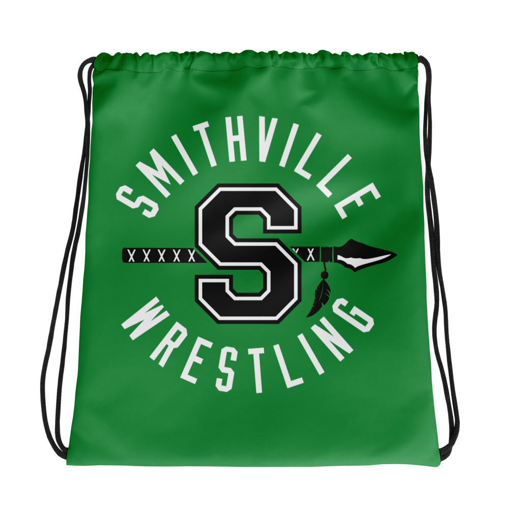 Smithville Wrestling All Over Print Drawstring Bag