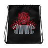Jeff West Wrestling Club Black All Over Print Drawstring Bag