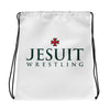 Strake Jesuit Wrestling White All Over Print Drawstring Bag