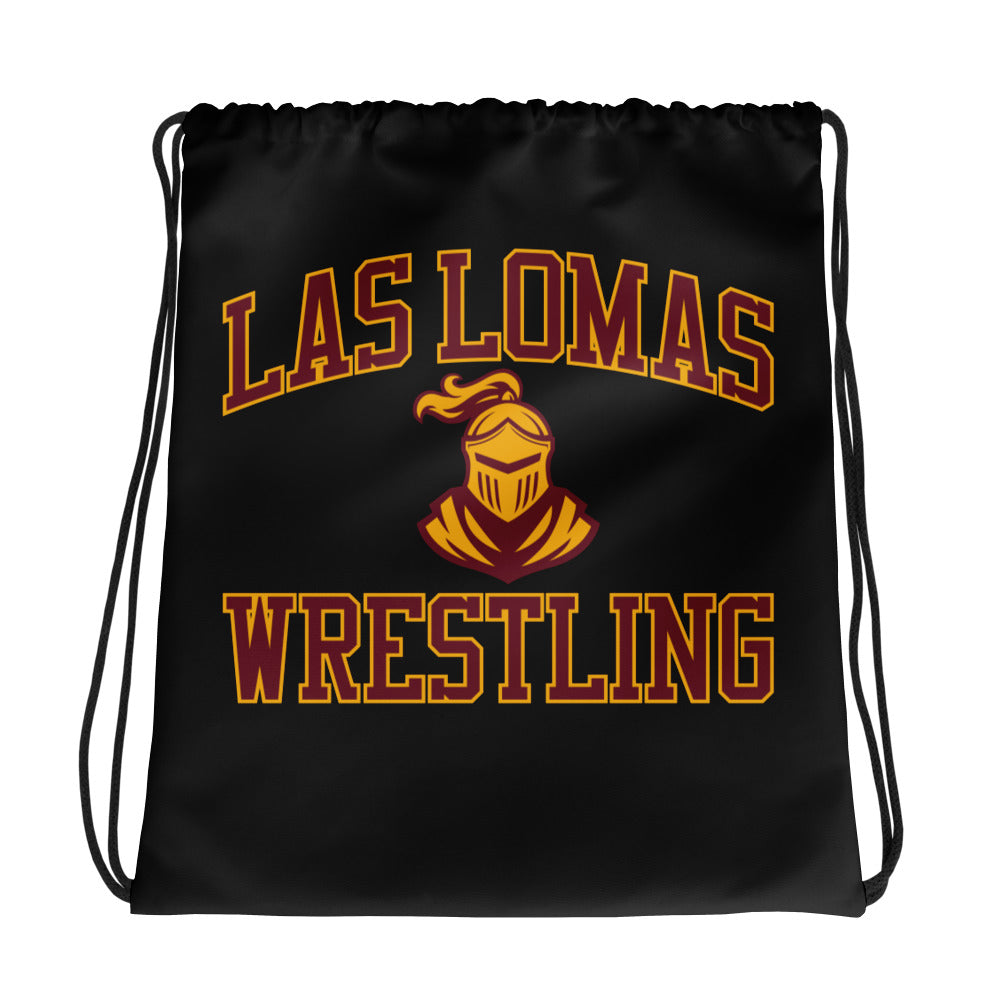 Las Lomas Wrestling All-Over Print Drawstring Bag