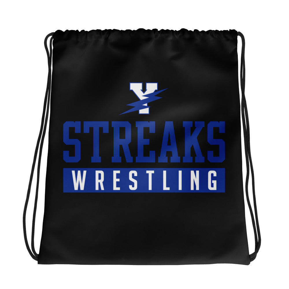 Streaks Wrestling All-Over Print Drawstring Bag