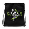 PA Power All-Over Print Drawstring Bag