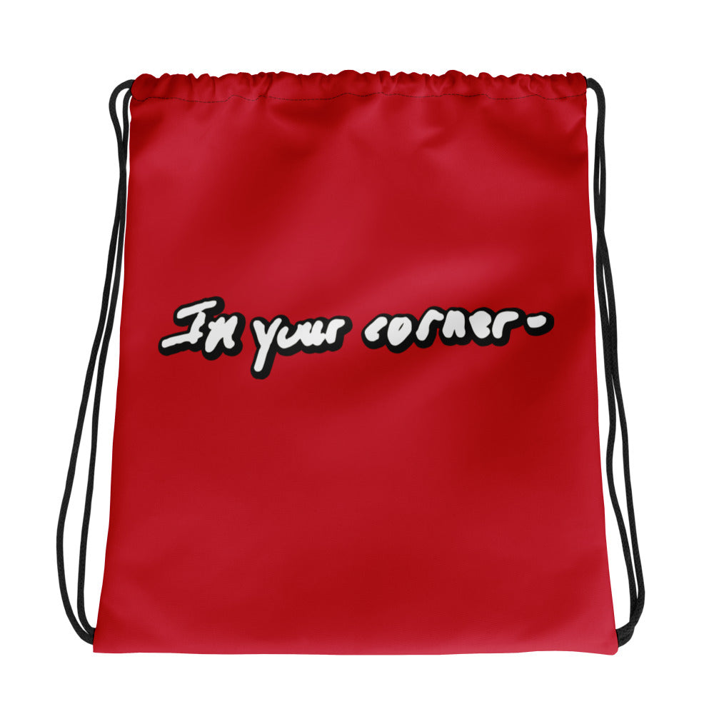 Burlington HS Wrestling In Your Corner All-Over Print Drawstring Bag