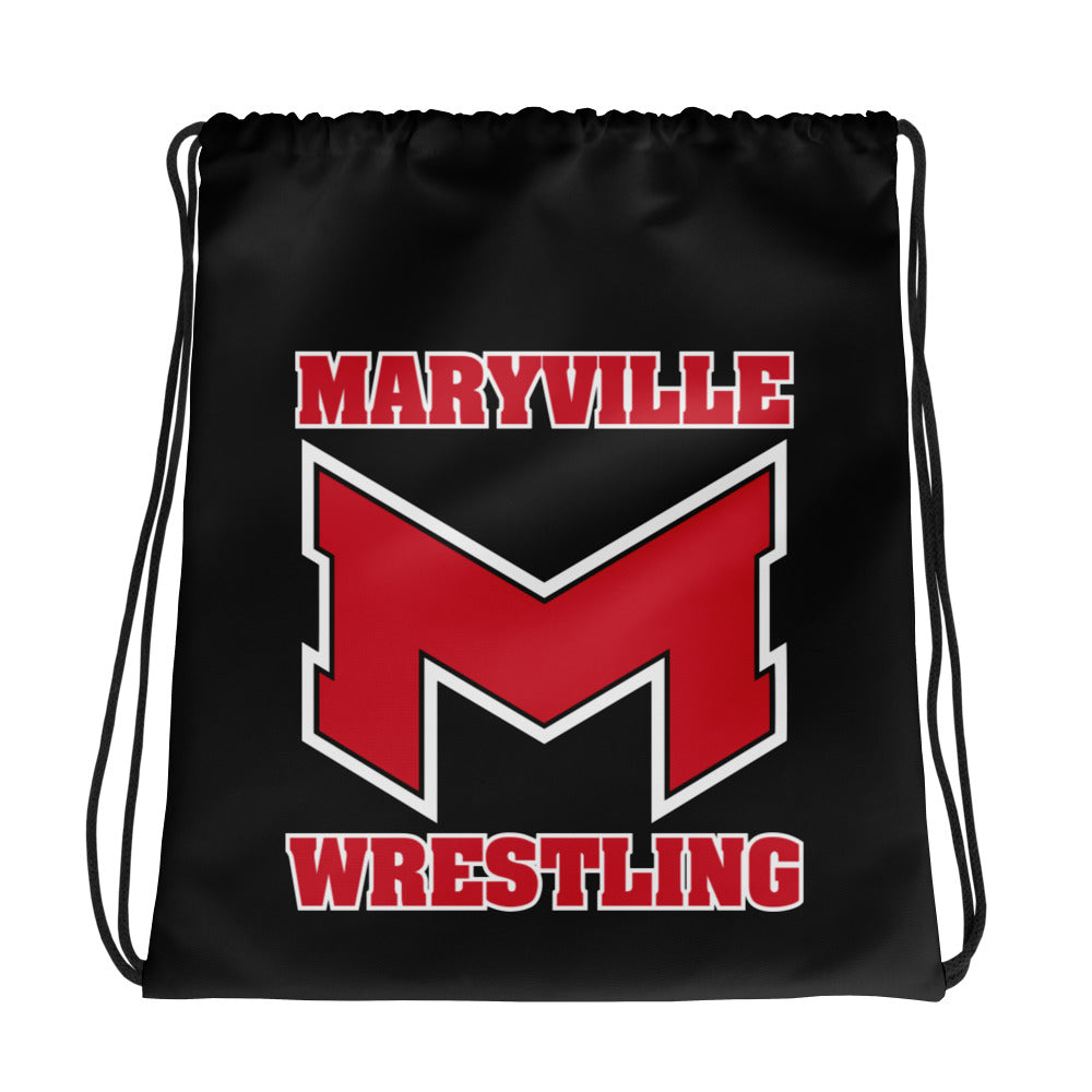Maryville University  Maryville Wrestling All-Over Print Drawstring Bag