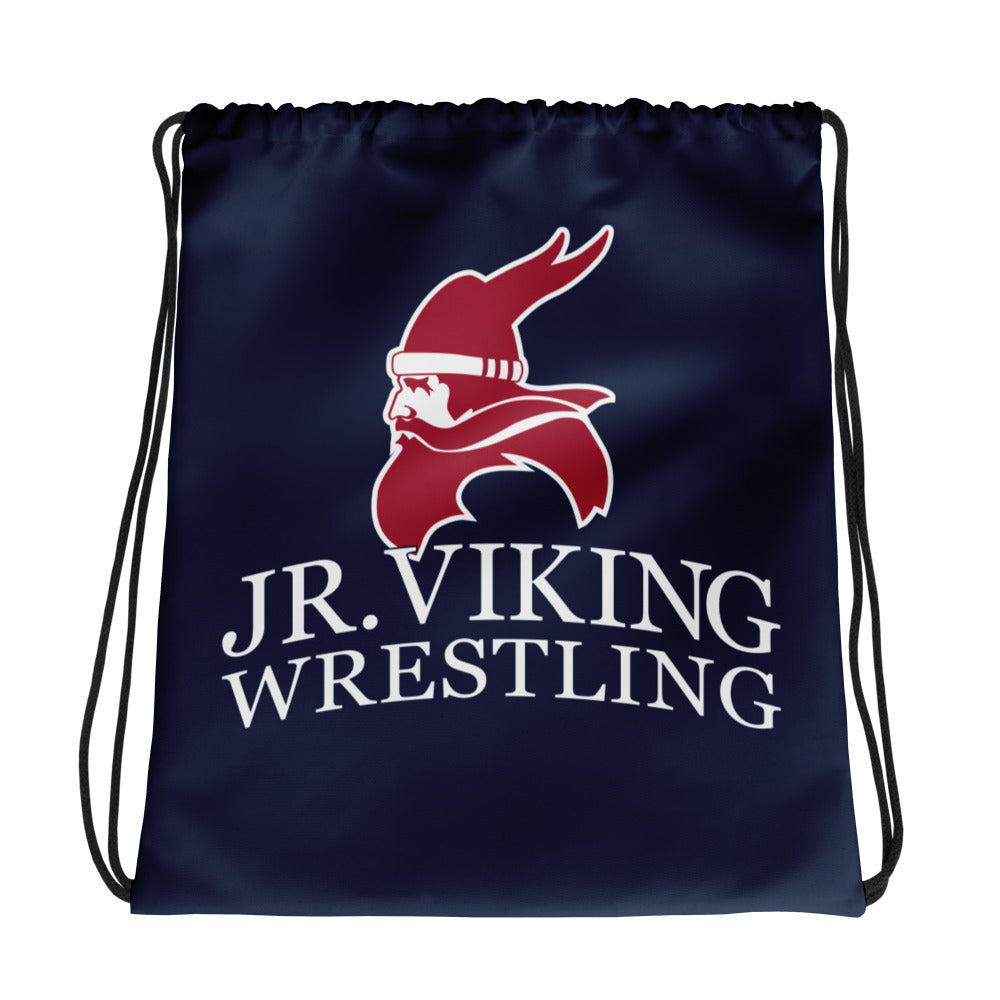 Topeka Jr. Vikings All-Over Print Drawstring Bag