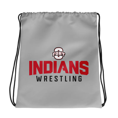Fort Osage Wrestling Indians Wrestling All-Over Print Drawstring Bag