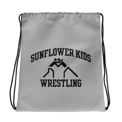 Sunflower Kids Wrestling Club All-Over Print Drawstring Bag