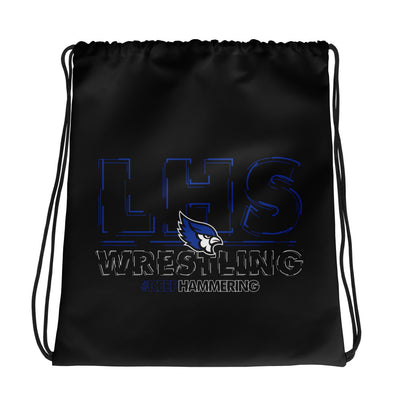 Liberty High School Wrestling  All-Over Print Drawstring Bag