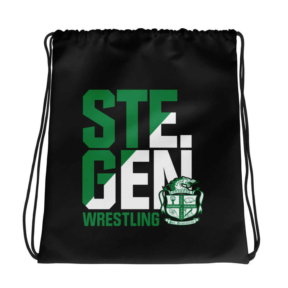 Ste. Genevieve Wrestling Fall 2022 All-Over Print Drawstring Bag