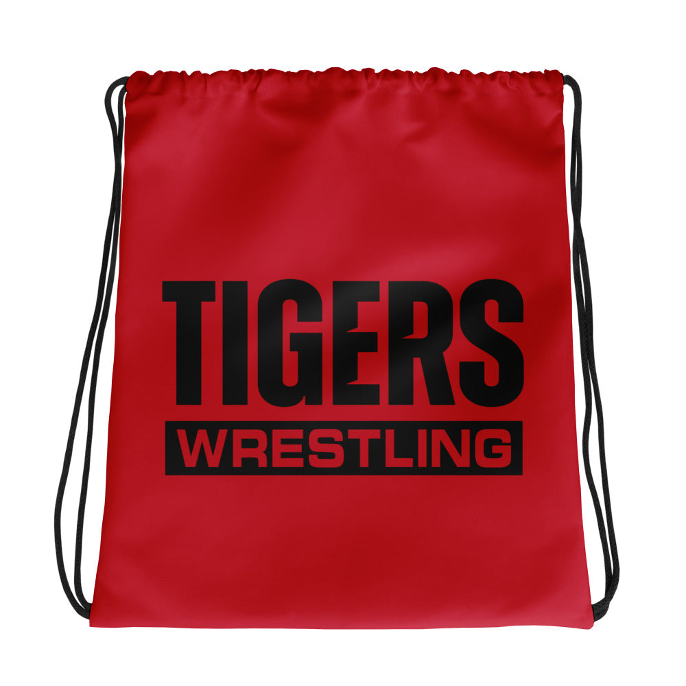 Plattsburg High School Wrestling All-Over Print Drawstring Bag