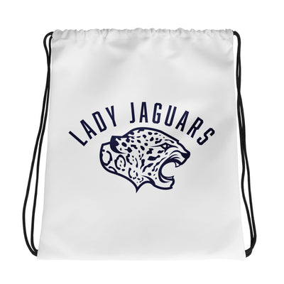 Mill Valley Lady Jaguars All-Over Print Drawstring Bag