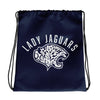 Mill Valley Lady Jaguars Navy Drawstring bag