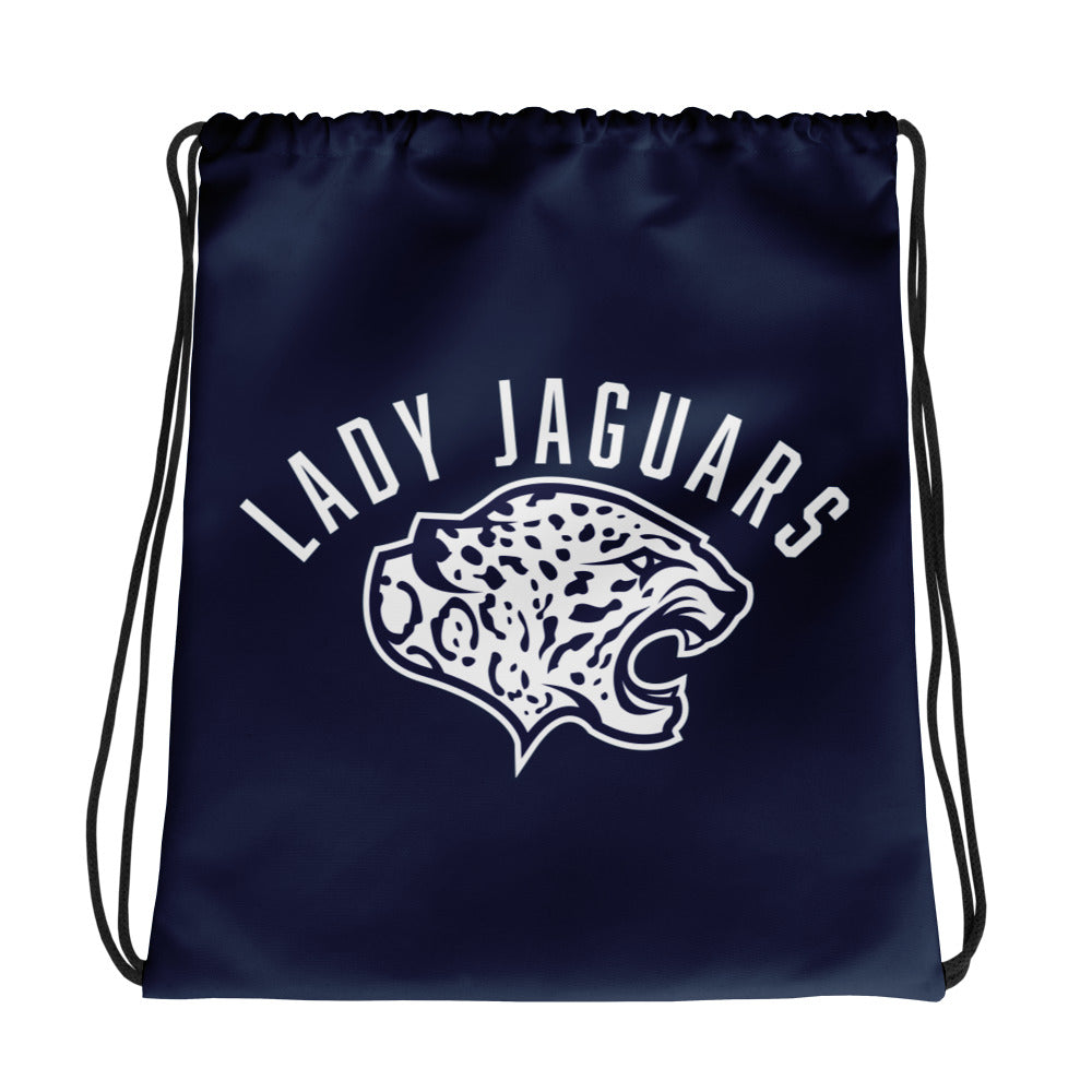 Mill Valley Lady Jaguars Navy Drawstring bag