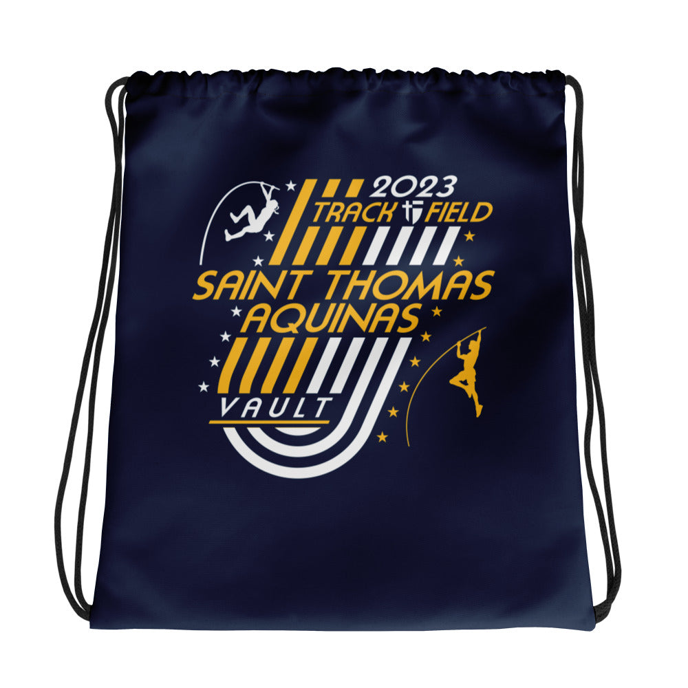Saint Thomas Aquinas Track & Field Vault All-Over Print Drawstring Bag
