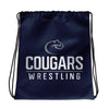 Carroll Wrestling Cougars  All-Over Print Drawstring Bag