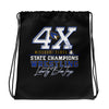 Liberty State Wrestling Champs Black Design  All-Over Print Drawstring Bag