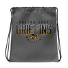 Gretna East  Griffins Wrestling All-Over Print Drawstring Bag