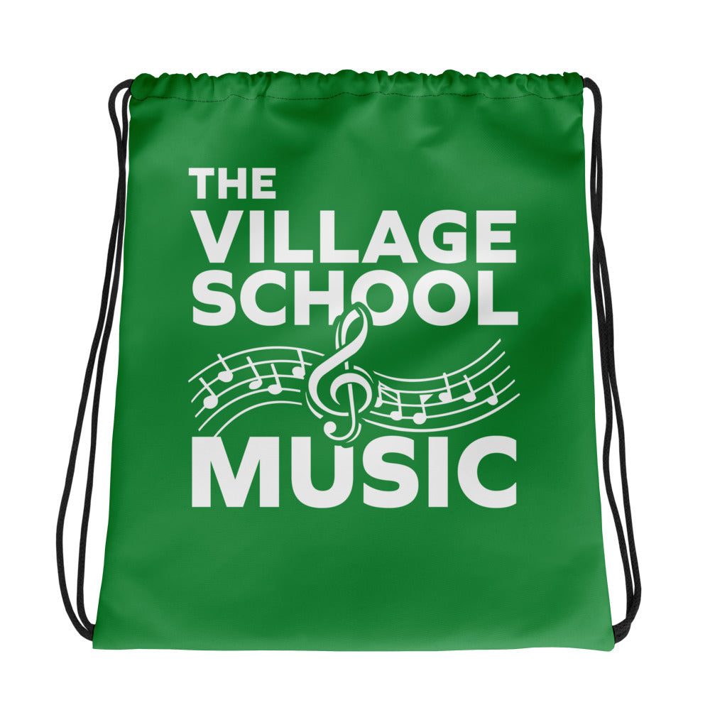 The Village School Music All-Over Print Drawstring Bag